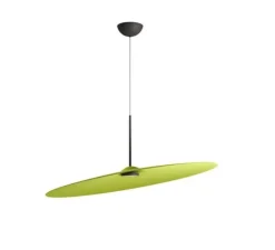 Suspension*Fabbian Suspension accoustique, Acustica F58, Vert d'eau, IP40, LED, dim, 2700K, 1604 lm, Ø120cm, H11cm - Vert d'eau