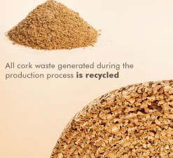 Suspension*Luxcambra Suspension accoustique, Calma C, , LED, 2700K, 665-836 lm, Ø48cm, H60cm - laiton, liège sombre