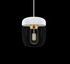 Suspension*Umage Suspension, Acorn, blanc & laiton, Ø14cm, H16cm - blanc & laiton