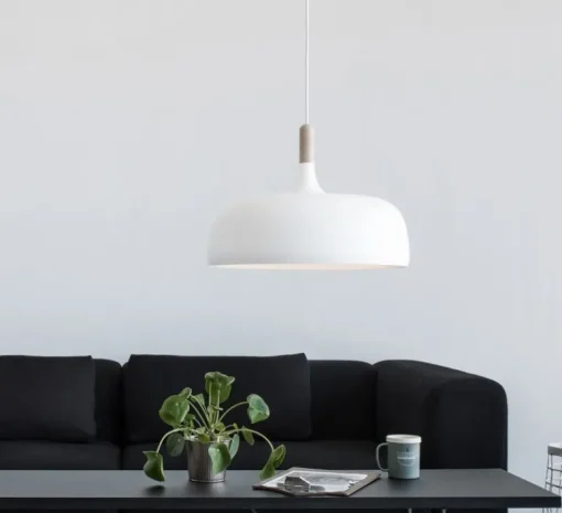Suspension*Northern Suspension, Acorn, , chêne, Ø48cm, H34cm - blanc