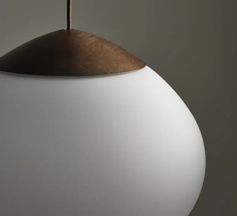Suspension*Bolia Suspension, Acorn, , Ø21cm, H18cm - chêne massif teinté huilé