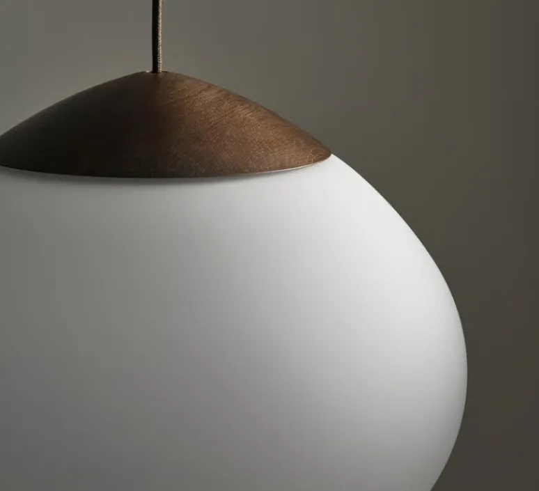 Suspension*Bolia Suspension, Acorn, , Ø32cm, H27cm - chêne massif teinté huilé