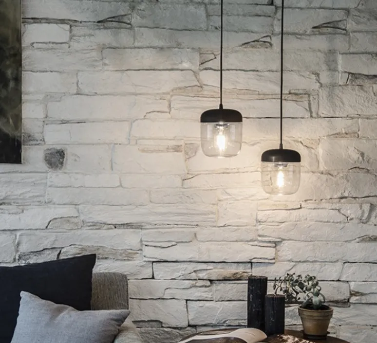 Suspension*Umage Suspension, Acorn, noir & argent, Ø14cm, H16cm - noir & argent