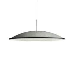 Suspension acoustique, Phi, noir, gris, IP40, LED, 2700K, 538 lm, Ø56cm, H19,4cm - Panzeri
