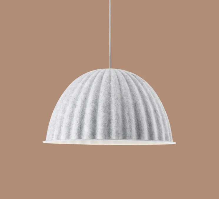 Suspension, acoustique, UNDER THE BELL, blanc, Ø55cm, H31cm - Muuto