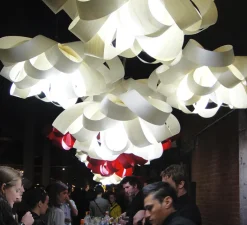 Suspension*LZF Suspension, Agatha, SP, , Ø76cm, H37cm - blanc ivoire