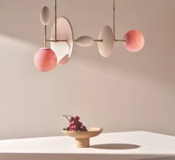 Suspension*Sphaer Suspension, Aglae, , L77,5cm, H41cm - blanc, rose