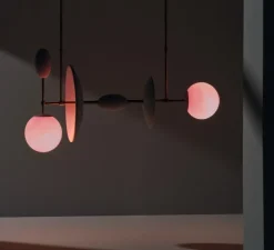 Suspension*Sphaer Suspension, Aglae, , L77,5cm, H41cm - blanc, rose