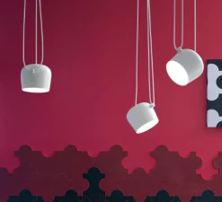 Suspension, Aim Small, blanc, LED, 2700K, 725lm, Ø17cm, H14,9cm - Flos