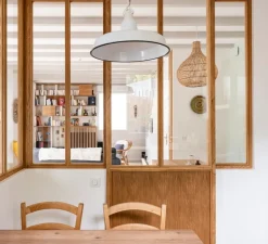 Suspension, Alexandre, email blanc et porcelaine blanche, Ø40cm, H25cm - Zangra