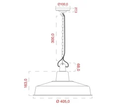Suspension*Zangra Suspension, Alexandre, émail vert d'eau et porcelaine noire, Ø40cm, H25cm - Vert d'eau, noir