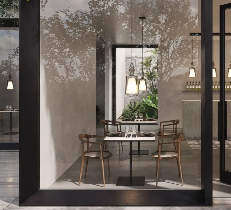 Suspension, Alibaglass, medium, pyrex bronze, Ø18cm, H41cm - Karman