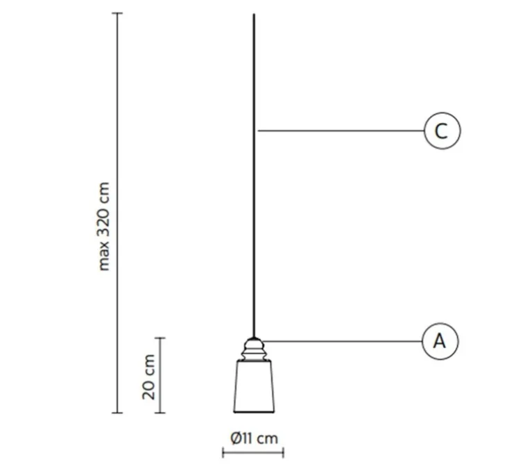 Suspension, Alibaglass, petite, pyrex plaqué chrome, Ø11cm, H20cm - Karman