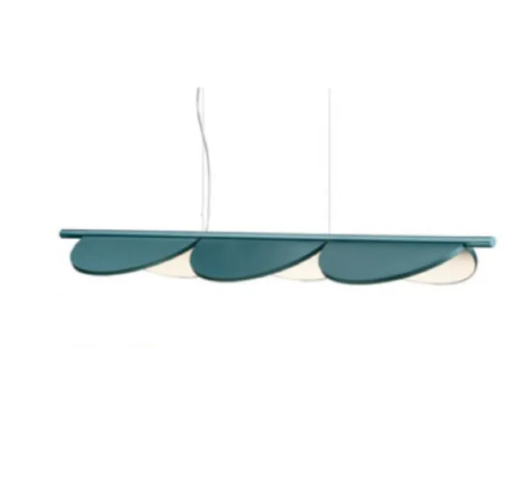 Suspension, Almendra Linear S3, bleu baie, LED, 2700K, 4200 lm, L128,6cm, H17cm - Flos