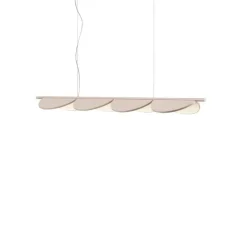 Suspension, Almendra Linear S4, amande, LED, 2700K, 1828 lm, L166,5cm, H17cm - Flos