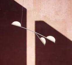 Suspension, Almendra Organic S3 Y Short, nude, LED, 2700K, 4200 lm, L161,1cm, H58,5cm - Flos