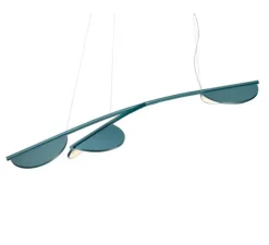 Suspension*Flos Suspension, Almendra Organic S3 Y Short, , LED, 2700K, 4200 lm, L161,3cm, H53,3cm - bleu baie