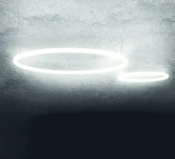 Suspension*Artemide Suspension, Alphabet of light circular,, LED, Ø90cm, 3000K, 6041lm, H5cm - blanc