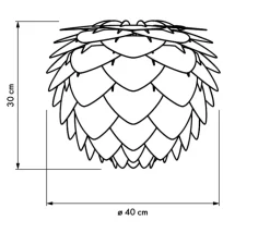 Suspension*Umage Suspension, Aluvia mini , , Ø40cm, H30cm - rouge