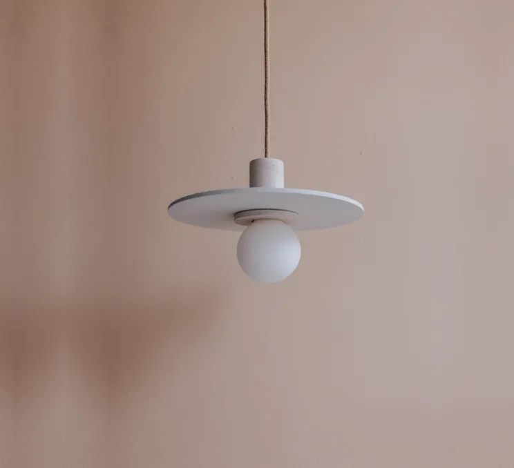 Suspension, AMA 30 Bicolore, Rosé, blanc, Ø30cm, H10cm - Zuri