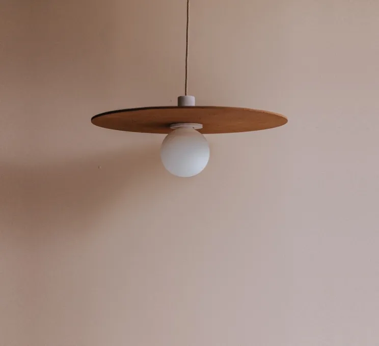 Suspension, AMA 60 Bicolore, Rosé, châtaigne, Ø60cm, H10cm - Zuri