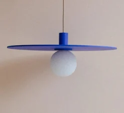 Suspension*Zuri Suspension, Ama 60, , Ø60cm, H10cm - bleu