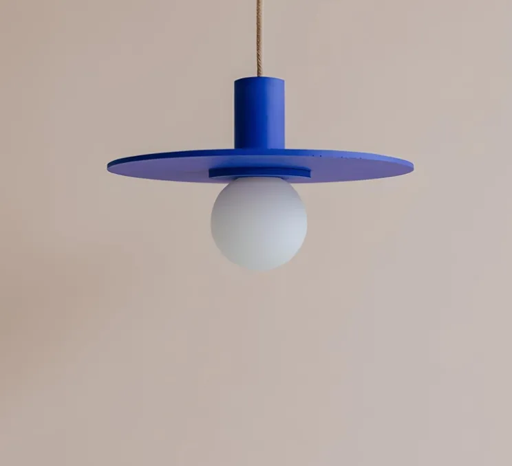 Suspension, Ama 20, bleu, Ø20cm, H10cm - Zuri