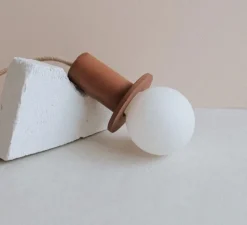 Suspension*Zuri Suspension, Ama 10, , Ø10cm, H10cm - châtaigne