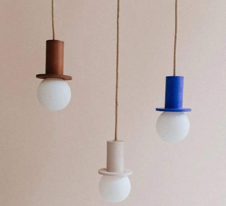 Suspension*Zuri Suspension, Ama 10, , Ø10cm, H10cm - châtaigne