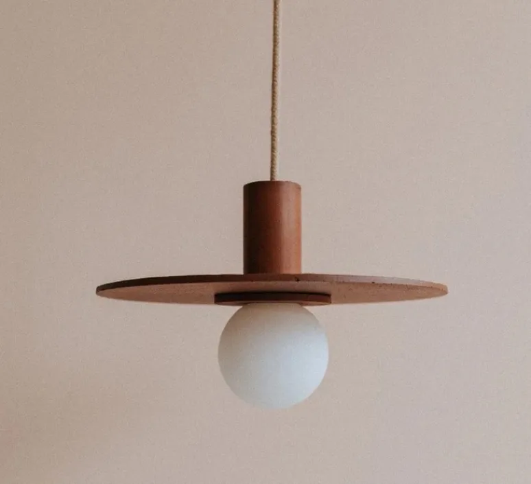 Suspension*Zuri Suspension, Ama 30, , Ø30cm, H10cm - châtaigne