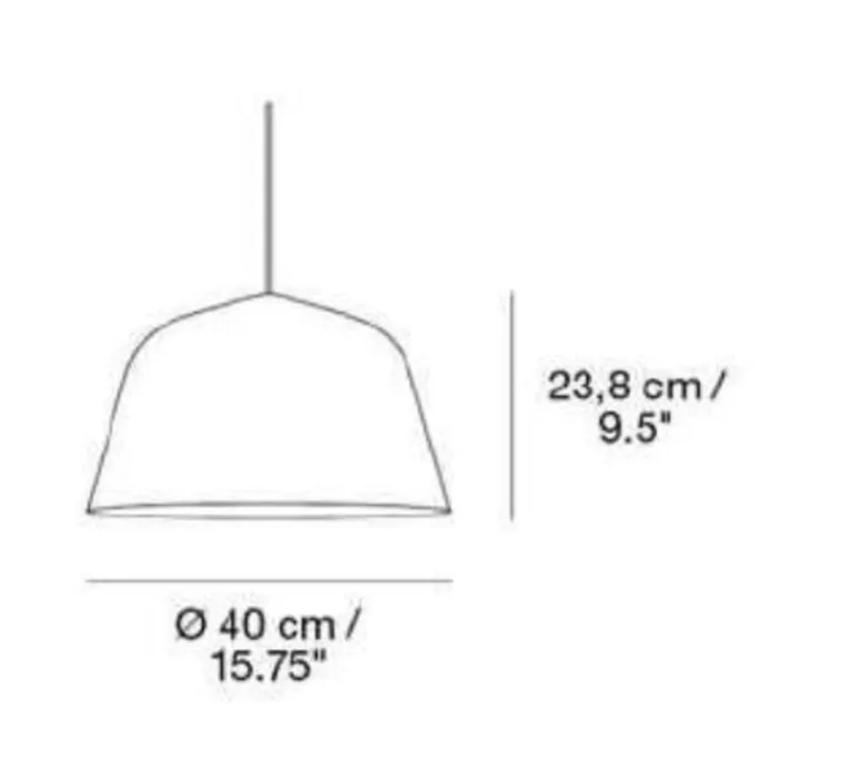 Suspension*Muuto Suspension, Ambit 40, , Ø40cm, H23,8cm - blanc