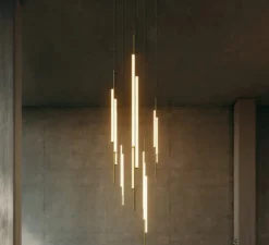 Suspension, Ambrosia V 175, or mat, LED, 3000K, 5016 lm, Ø21cm, H175cm - Marset