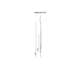 Suspension, Ambrosia V 175, or mat, LED, 3000K, 5016 lm, Ø21cm, H175cm - Marset