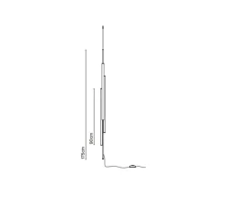 Suspension*Marset Suspension, Ambrosia V 175 plug in, , LED, dim, 2700K, 4788 lm, Ø7cm, H175cm - or mat