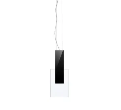 Suspension*Fabbian Suspension, Amulette, , LED, 3000K, L17cm, H44cm - transparent, noir