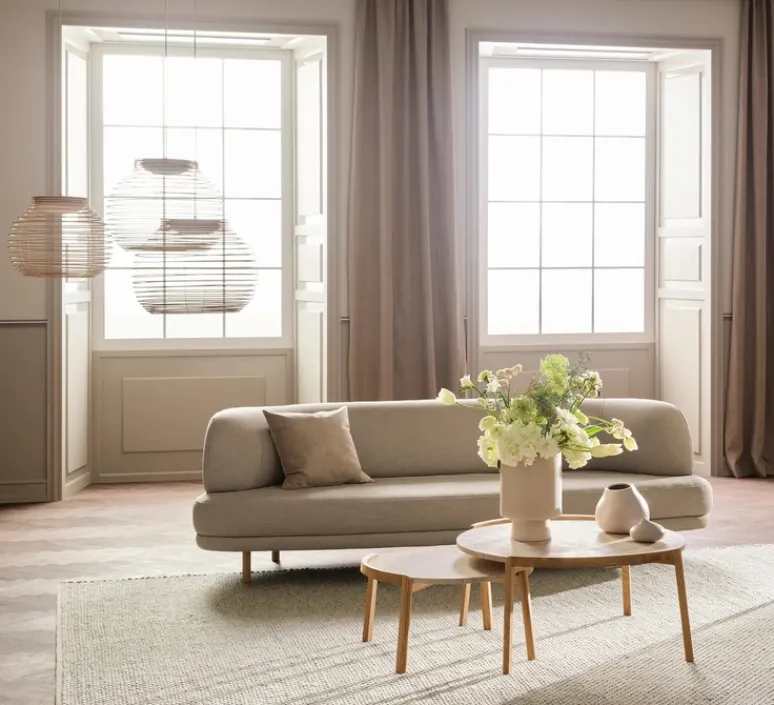 Suspension*Bolia Suspension, Anelli, , LED, 3000K, 1260lm, Ø55cm, H41,8cm - chêne huilé