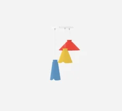 Suspension, ANKARA Set 3, rouge, bleu, jaune L43cm, H80cm - Matière Grise