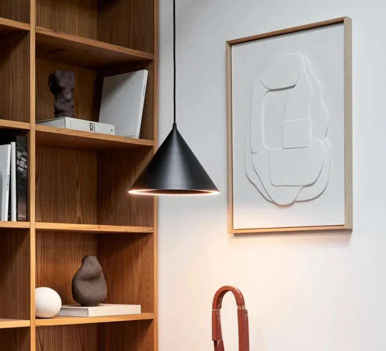 Suspension*Woud Suspension, Annular, small, , LED, 3000K, 523lm, Ø32cm, H23,8cm - noir