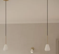 Suspension*Nuura Suspension, Anoli, , Ø10cm, H29cm - or nordique, blanc