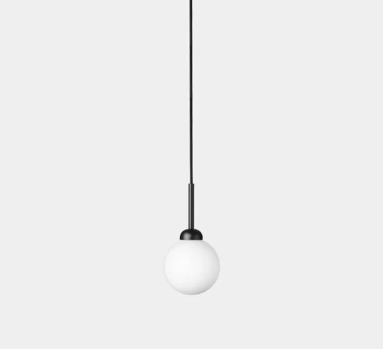 Suspension*Nuura Suspension, Apiales 1, , Ø12cm, H23,7cm - laiton, verre opalin