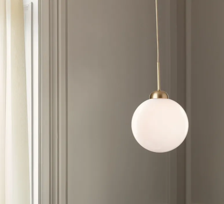 Suspension*Nuura Suspension, Apiales 1, Large, , Ø20cm, H31,6cm - laiton, verre opalin