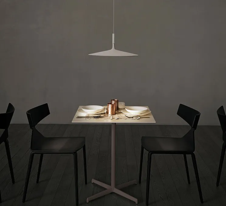 Suspension, Aplomb Large, variable, blanc, LED, 2700K, 1279lm, Ø45cm, H20cm - Foscarini