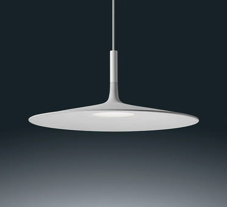 Suspension, Aplomb Large, variable, blanc, LED, 2700K, 1279lm, Ø45cm, H20cm - Foscarini