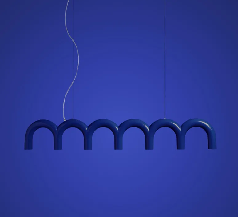 Suspension*Oblure Suspension, Arch, , L125,5cm, H20cm - Bleu Cobalt