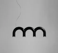 Suspension*Oblure Suspension, Arch Triplette, , L65,6cm, H20,5cm - noir