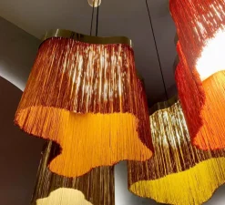 Suspension, Arcipelago Maiorca, cognac, LED, 3000K, 1800lm, Ø34cm, H34cm - Contardi