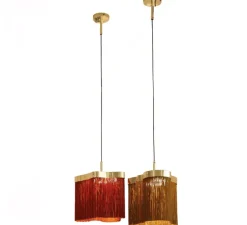 Suspension, Arcipelago Maiorca, cognac, LED, 3000K, 1800lm, Ø34cm, H34cm - Contardi