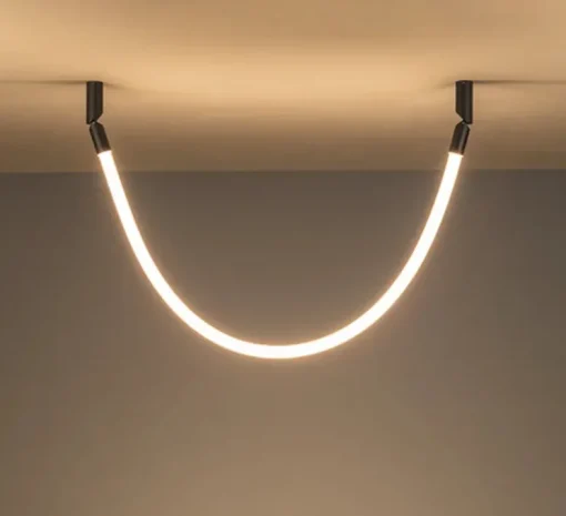 Suspension, Arco, A-4002X, anthracite, IP65, LED, dim, 2700K, 1092 lm, L115cm, H3,5cm - Estiluz