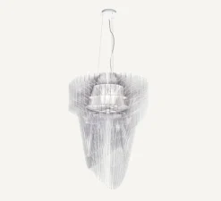 Suspension, Aria S, transparent, LED, Ø50cm, H75cm - SLAMP