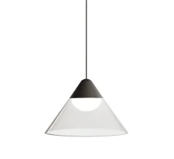 Suspension*Beneito Faure Suspension, Ark Recessed, , LED, 2700K, 350 lm, Ø19,5cm, H12,5cm - noir, transparent